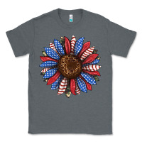 Charcoal Heather usa flag camouflage sunflower Classic Tee - JahusDesignShop
