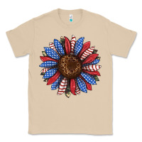Mushroom usa flag camouflage sunflower Classic Tee - JahusDesignShop