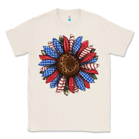 Natural usa flag camouflage sunflower Classic Tee - JahusDesignShop