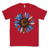 Red usa flag camouflage sunflower Classic Tee - JahusDesignShop