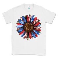 White usa flag camouflage sunflower Classic Tee - JahusDesignShop
