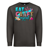Smoke eat sleep craft repeat Premium Sweatshirt - NancyCooperArtShop