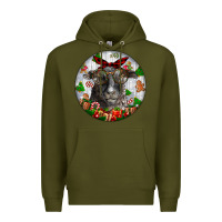 Army Green christmas dorper sheep Premium Hoodie - LillyAllenDesigns