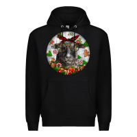 Black christmas dorper sheep Premium Hoodie - LillyAllenDesigns