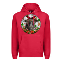 Cardinal christmas dorper sheep Premium Hoodie - LillyAllenDesigns