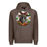 Coffee christmas dorper sheep Premium Hoodie - LillyAllenDesigns