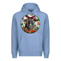 Colony Blue christmas dorper sheep Premium Hoodie - LillyAllenDesigns