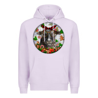 Lilac christmas dorper sheep Premium Hoodie - LillyAllenDesigns