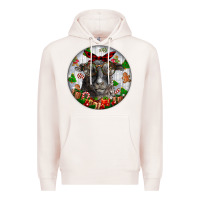 Pale Pink christmas dorper sheep Premium Hoodie - LillyAllenDesigns
