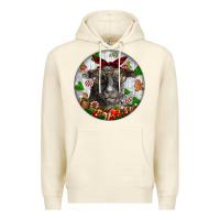 Sandshell christmas dorper sheep Premium Hoodie - LillyAllenDesigns