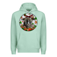 Seafoam christmas dorper sheep Premium Hoodie - LillyAllenDesigns
