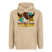 Mushroom yeehaw bull skull Heavyweight Hoodie - NancyCooperArtShop