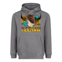 Storm yeehaw bull skull Heavyweight Hoodie - NancyCooperArtShop