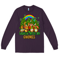 Plum hangin with my gnomes with rainbow Long Sleeve Tee - AdoDesignShop