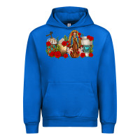 Cobalt Lady of Guadalupe Coffee Cups Urban Hoodie - texasbilliewilder