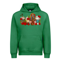 Emerald Lady of Guadalupe Coffee Cups Urban Hoodie - texasbilliewilder
