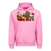 Fuchsia Pink Lady of Guadalupe Coffee Cups Urban Hoodie - texasbilliewilder