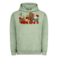 Pigment Oil Green Lady of Guadalupe Coffee Cups Urban Hoodie - texasbilliewilder