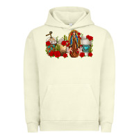 Pigment Pistachio Lady of Guadalupe Coffee Cups Urban Hoodie - texasbilliewilder