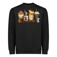 Black coffee cups Heavyweight Sweatshirt - Zillion Design Studio