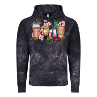 Cloud Black flowers coffee cups Vintage Hoodie - Zillion Design Studio