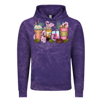 Cloud Purple flowers coffee cups Vintage Hoodie - Zillion Design Studio