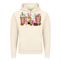 Vintage Artic flowers coffee cups Vintage Hoodie - Zillion Design Studio