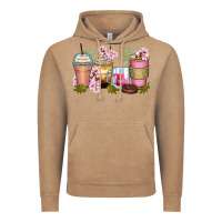Vintage Coffee flowers coffee cups Vintage Hoodie - Zillion Design Studio