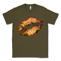 Army Green Western Sunflower Lips Classic Tee - Bettercallsaul