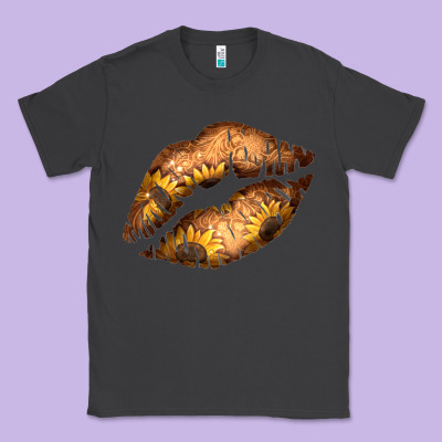 Western Sunflower Lips Classic Tee Designed By Bettercallsaul