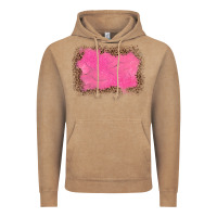 Vintage Coffee gemstone pink leopard background Vintage Hoodie - JahusDesignShop