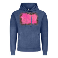 Vintage Denim gemstone pink leopard background Vintage Hoodie - JahusDesignShop
