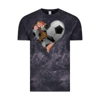 Cloud Black western soccer heart Vintage Tee - HRA Design Shop