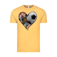 Vintage Mustard western soccer heart Vintage Tee - HRA Design Shop