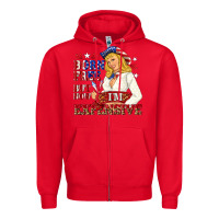 Red born free but now im expensive Zipper Hoodie - NancyCooperArtShop