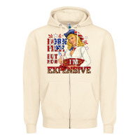 Sandshell born free but now im expensive Zipper Hoodie - NancyCooperArtShop