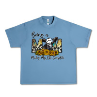 Pebble Blue being a mom makes my life complate Urban Heavy Tee - CowhideDigitalArt