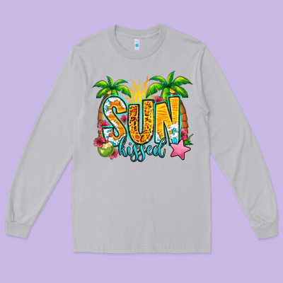 Sun Kissed Summer Long Sleeve Tee Designed By Jasminsmagicworld