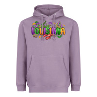 Lavender mardi gras louisiana Heavyweight Hoodie - MaliasSmallBusiness