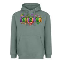 Sage mardi gras louisiana Heavyweight Hoodie - MaliasSmallBusiness