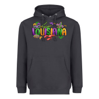 Smoke mardi gras louisiana Heavyweight Hoodie - MaliasSmallBusiness
