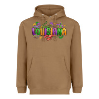 Toasted Coconut mardi gras louisiana Heavyweight Hoodie - MaliasSmallBusiness