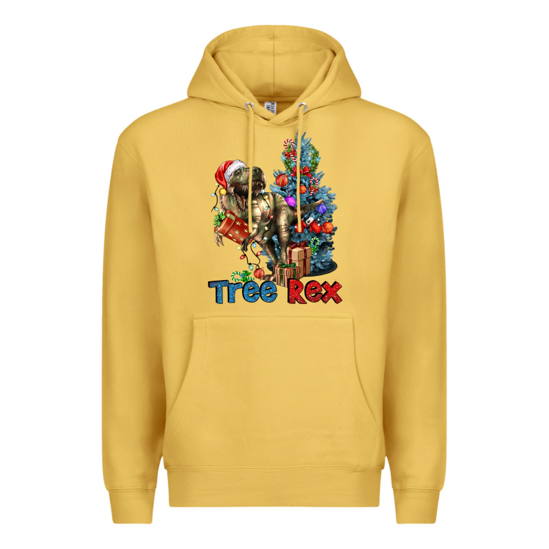 Tree Rex T-rex Premium Hoodie by LillyAllenDesigns | Teevron