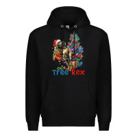 Black Tree Rex T-Rex Premium Hoodie - LillyAllenDesigns