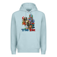 Blue Mist Tree Rex T-Rex Premium Hoodie - LillyAllenDesigns