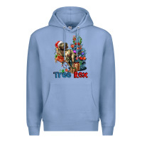 Colony Blue Tree Rex T-Rex Premium Hoodie - LillyAllenDesigns