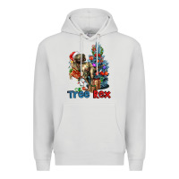 Dove Grey Tree Rex T-Rex Premium Hoodie - LillyAllenDesigns