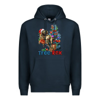 Navy Tree Rex T-Rex Premium Hoodie - LillyAllenDesigns