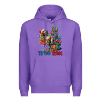 Purple Tree Rex T-Rex Premium Hoodie - LillyAllenDesigns