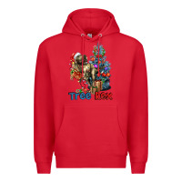 Red Tree Rex T-Rex Premium Hoodie - LillyAllenDesigns